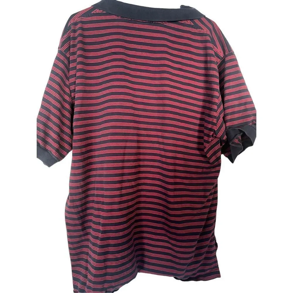 Polo Ralph Lauren Mens Black & Red Collared Short Sleeve Polo Shirt Size XXL